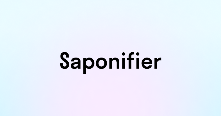 Saponifier