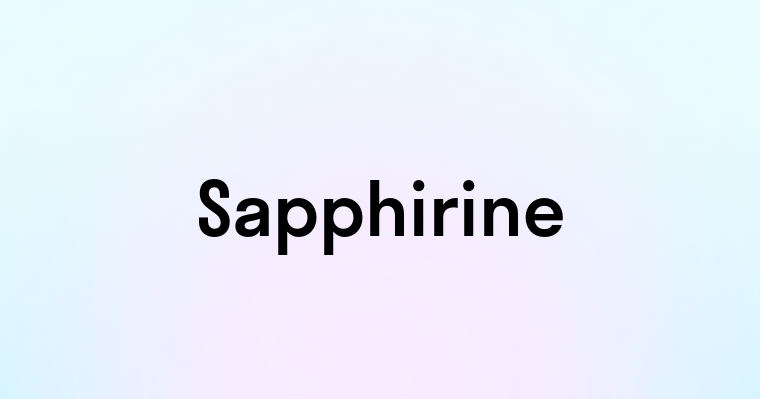 Sapphirine