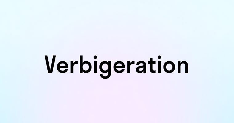 Verbigeration