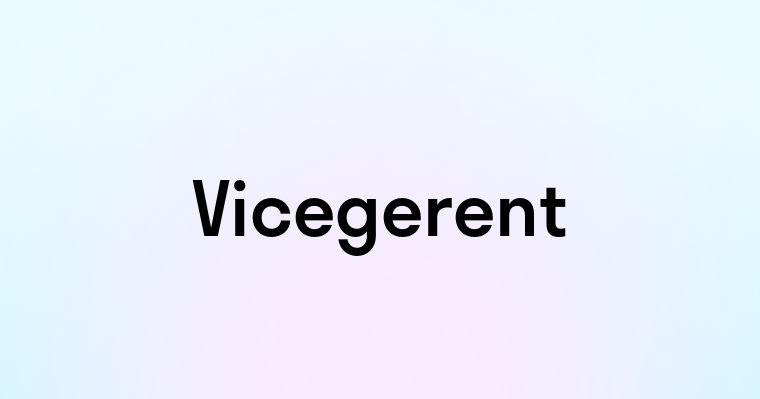 Vicegerent