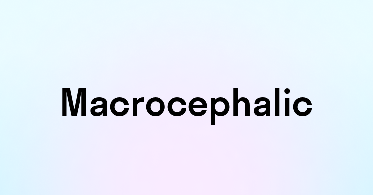 Macrocephalic