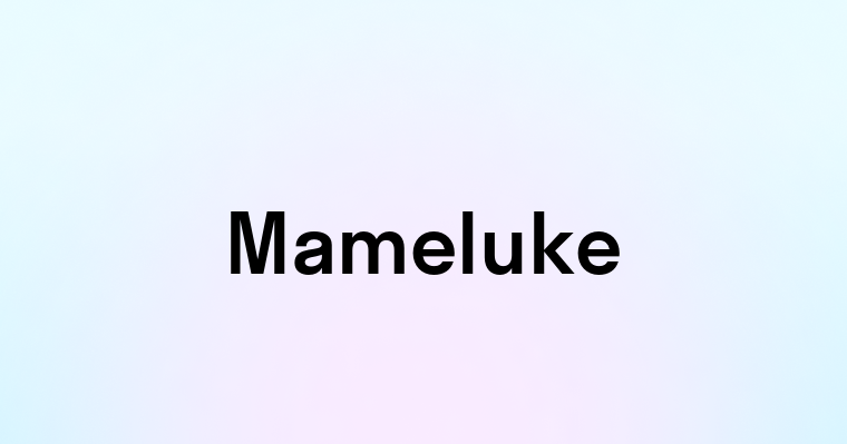 Mameluke