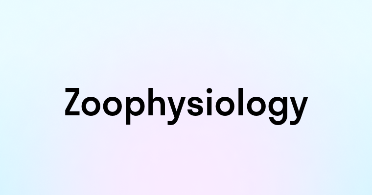 Zoophysiology