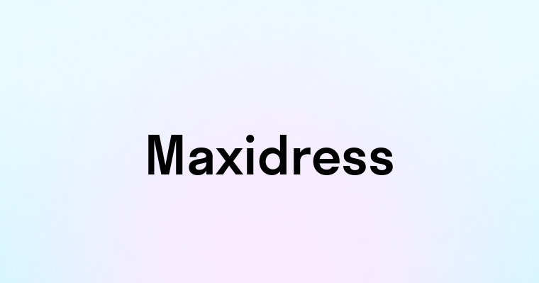 Maxidress