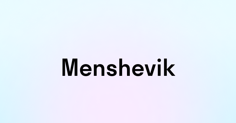 Menshevik