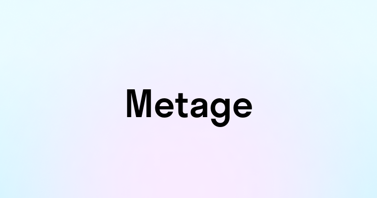 Metage