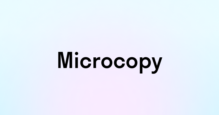 Microcopy