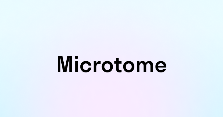 Microtome