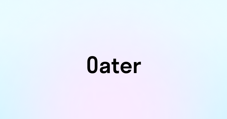 Oater