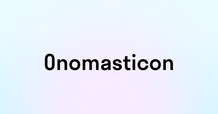 Onomasticon