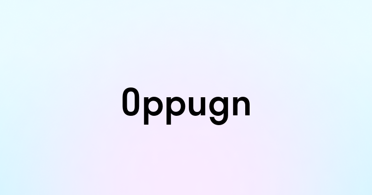 Oppugn