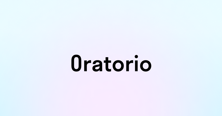 Oratorio