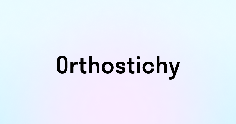 Orthostichy