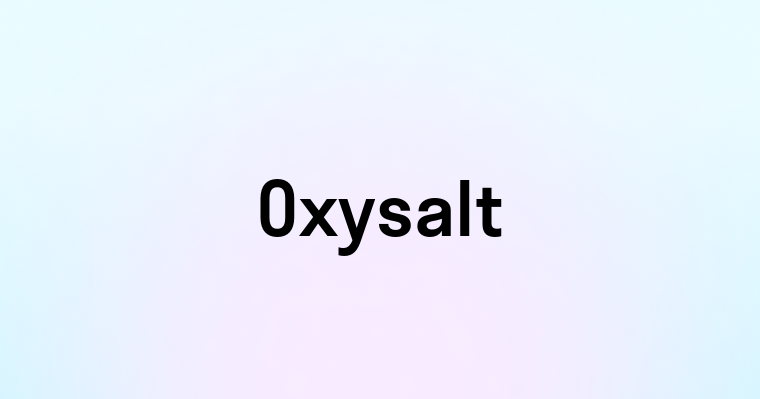 Oxysalt