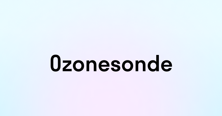 Ozonesonde