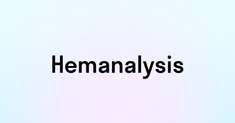 Hemanalysis