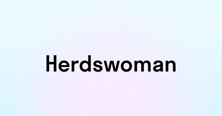 Herdswoman