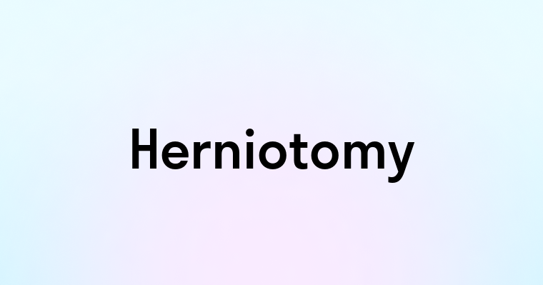 Herniotomy