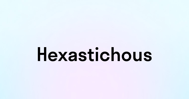 Hexastichous