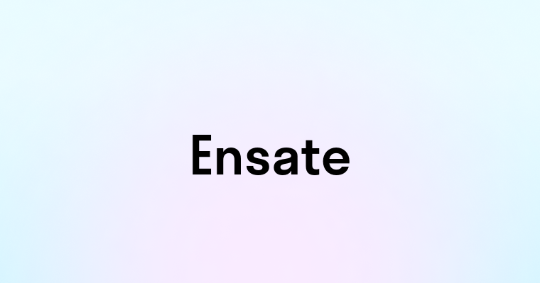 Ensate