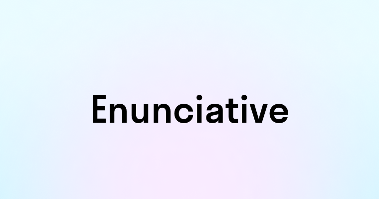 Enunciative