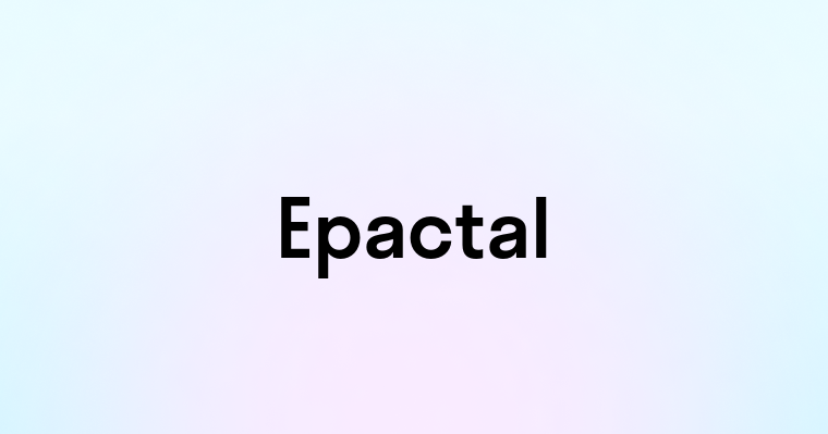 Epactal