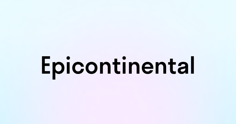 Epicontinental