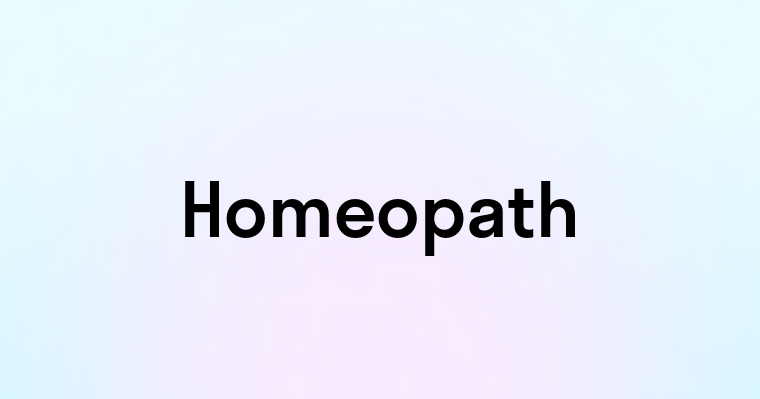 Homeopath