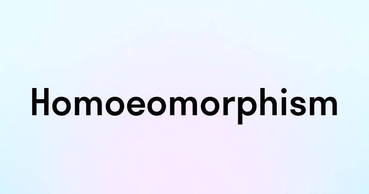 Homoeomorphism