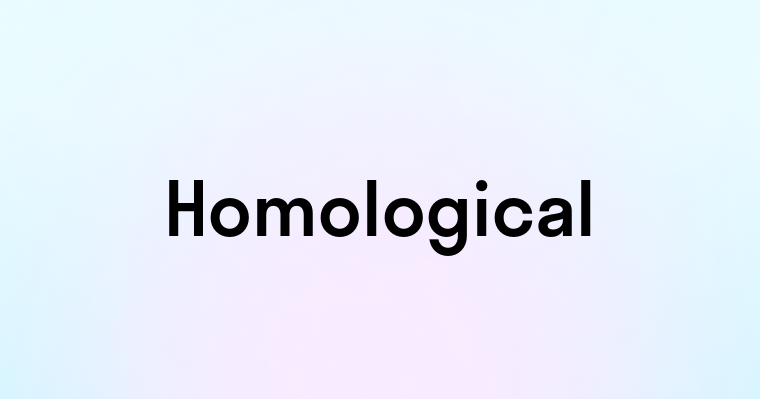 Homological