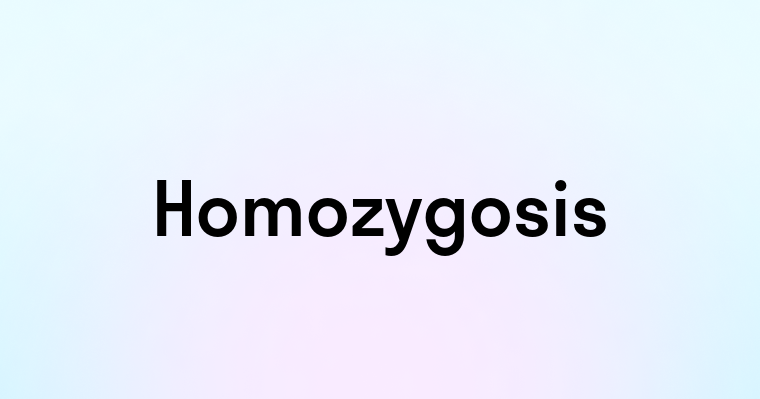 Homozygosis