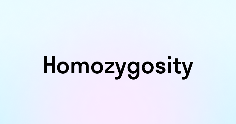 Homozygosity