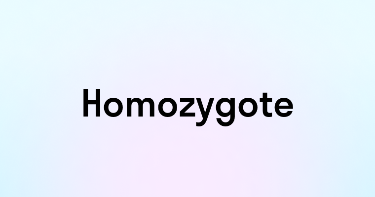 Homozygote