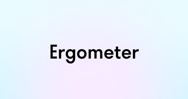 Ergometer