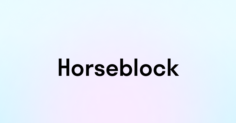 Horseblock