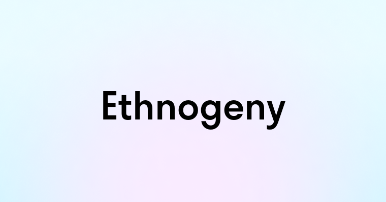 Ethnogeny