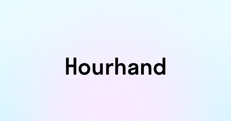 Hourhand