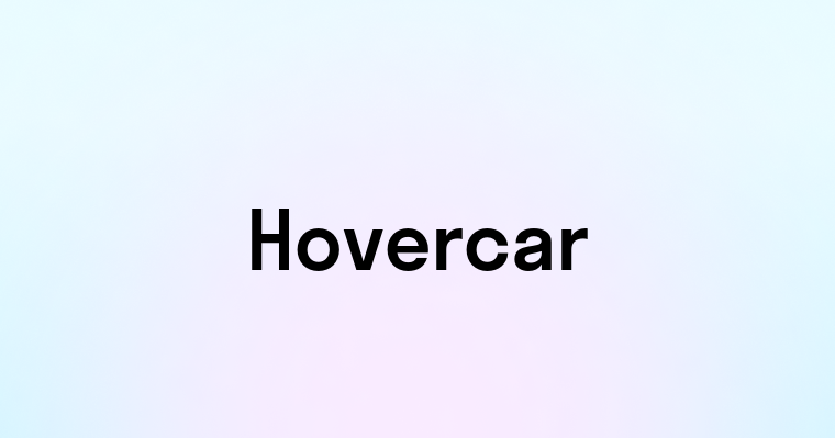 Hovercar