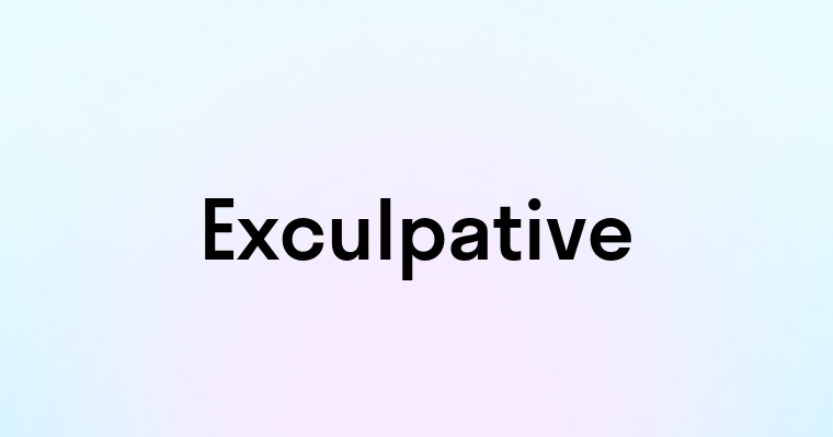 Exculpative