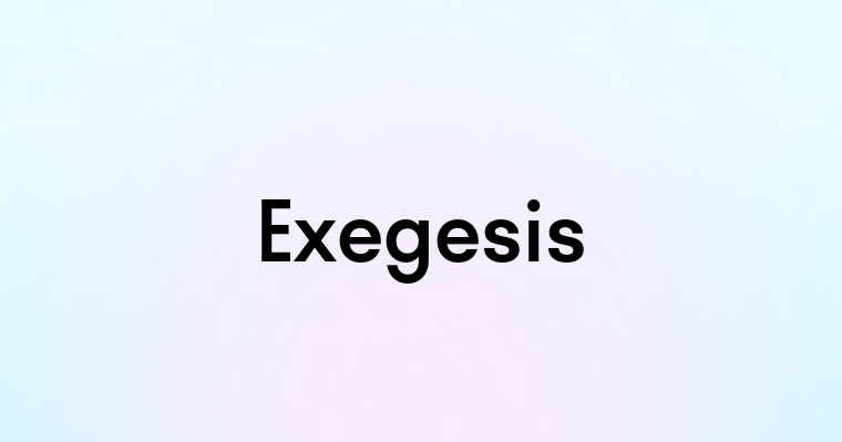 Exegesis