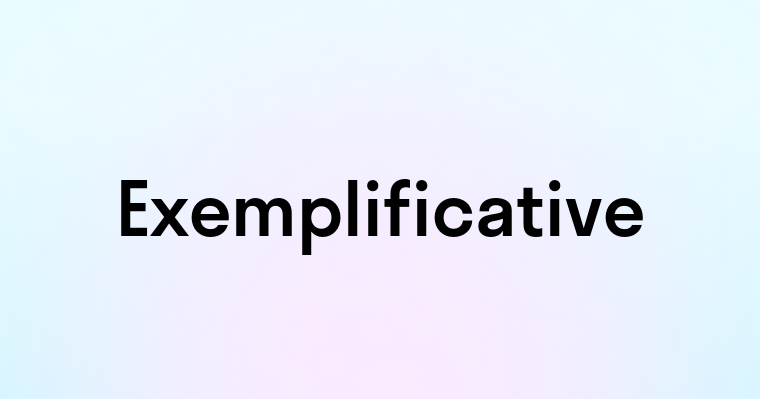 Exemplificative