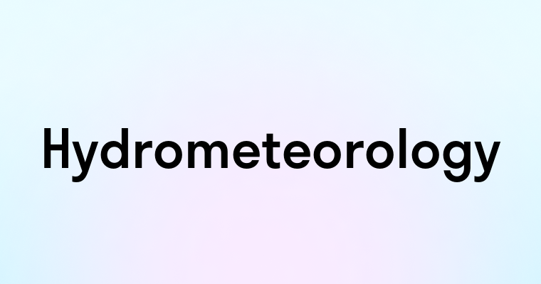 Hydrometeorology