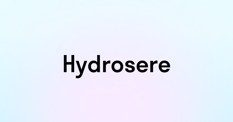 Hydrosere