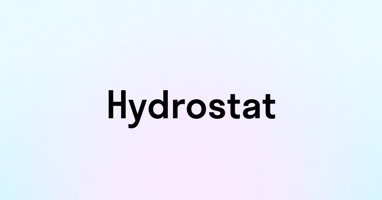 Hydrostat