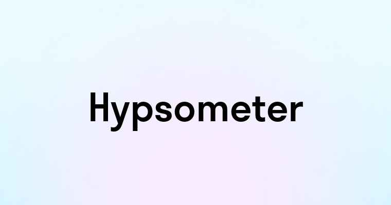 Hypsometer