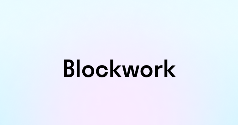 Blockwork