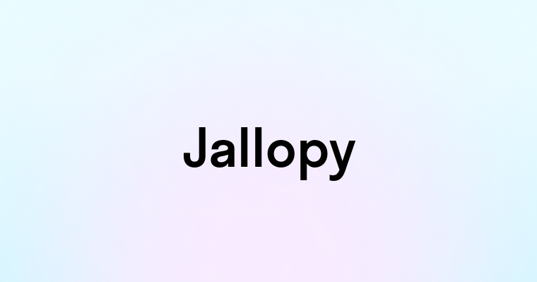 Jallopy