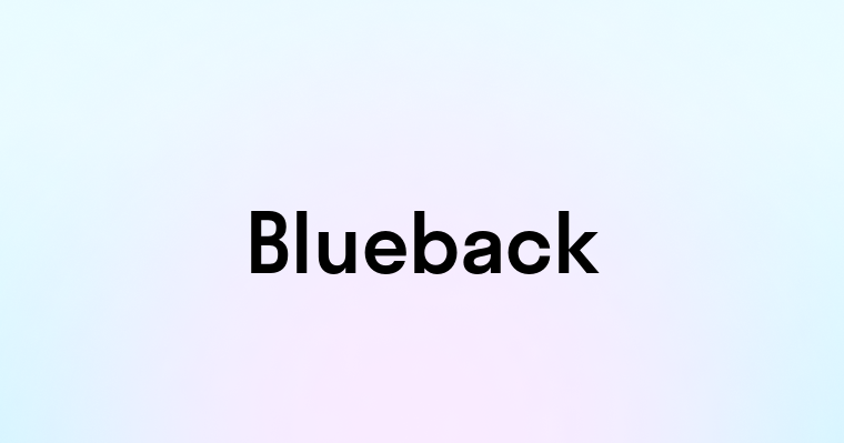 Blueback