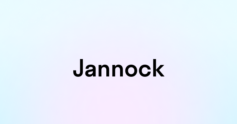 Jannock