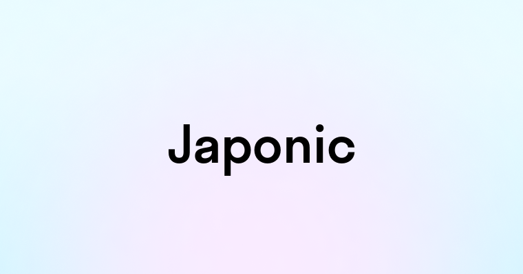 Japonic